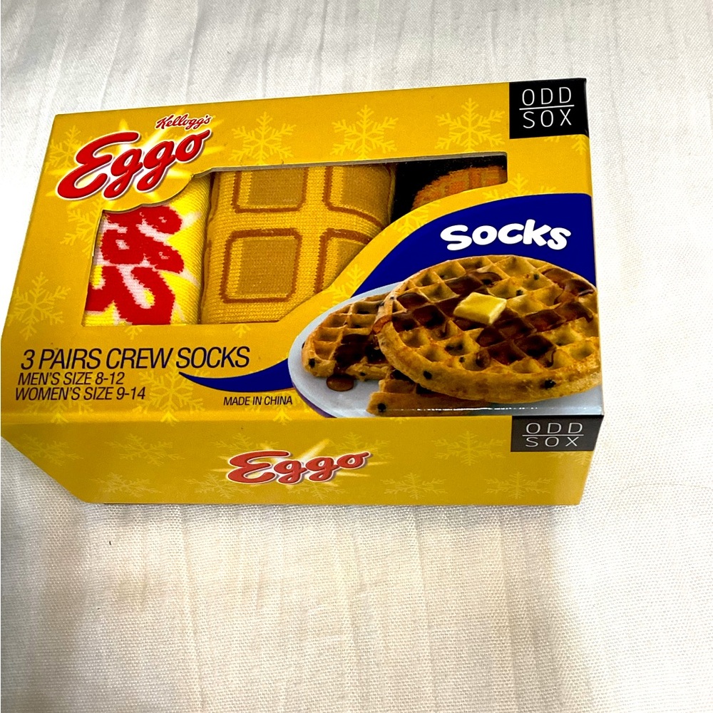 3pk unisex Kellogg’s ego crew socks NWOT
